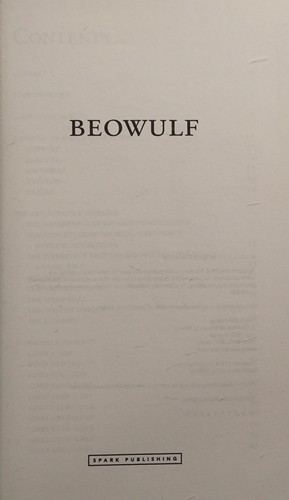 Cover of Beowulf SparkNotes Literature Guide