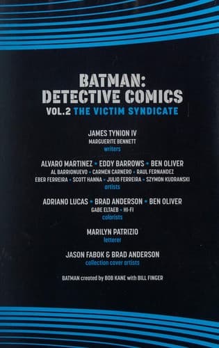 Cover of Batman Detective Comics