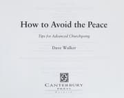 Cover of How to Avoid the Peace