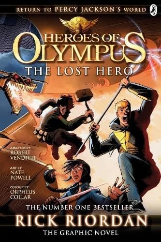 Cover of The Lost Hero: The Graphic Novel (Turtleback School & Library Binding Edition)