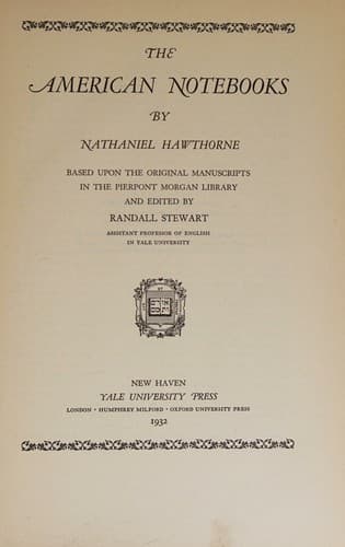 Cover of Passages from the American Notebooks