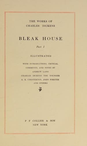 Cover of Bleak House - with Appreciations and Criticisms by G. K. Chesterton