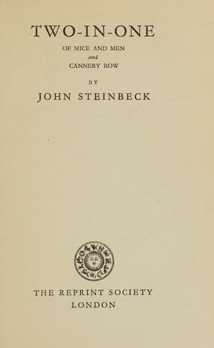 Cover of Of Mice and Men & Cannery Row
