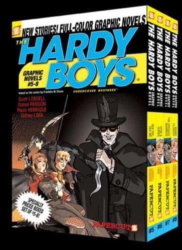 Cover of Sea You, Sea Me!/Hyde and Shriek/The Opposite Numbers/Board to Death (Hardy Boys Graphic Novels: Undercover Brothers 5-8)