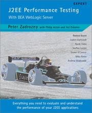 Cover of J2EE Performance Testing with BEA WebLogic Server