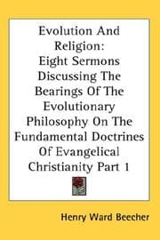 Cover of Evolution and religion