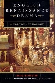 Cover of English Renaissance Drama: A Norton Anthology