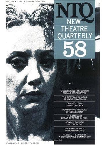 Cover of New Theatre Quarterly 58
