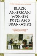 Cover of Black American Women Poets and Dramatists (Writers of English)