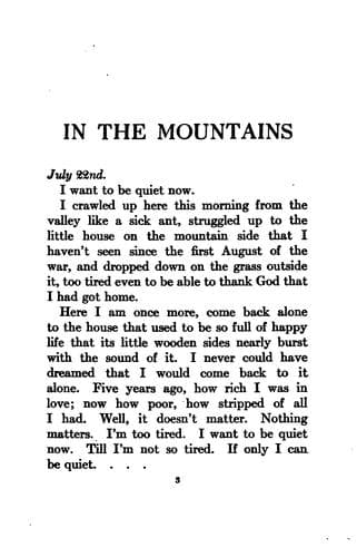 Cover of In the mountains