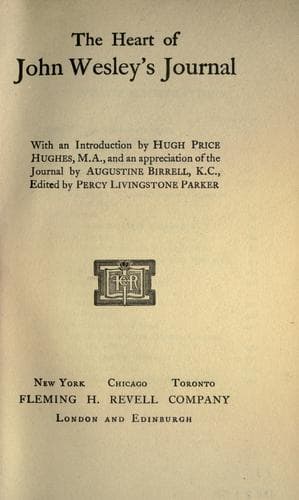Cover of The journal of the Rev. John Wesley