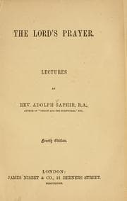 Cover of The Lord's prayer