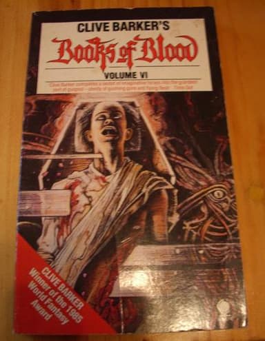 Cover of Clive Barker's books of blood, Vol 6