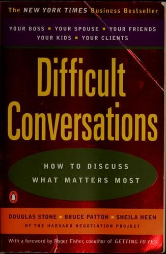 Cover of Difficult Conversations