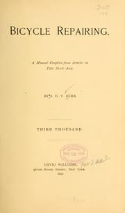 Cover of Bicycle Repairing