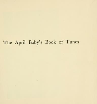 Cover of The April baby's book of tunes