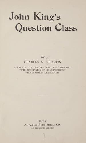 Cover of John King's Question Class