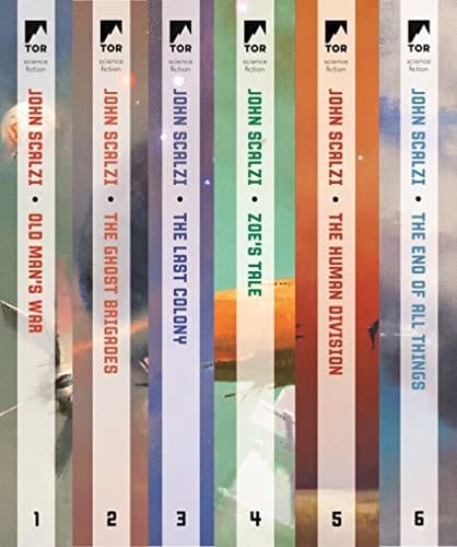 Cover of Old Man's War Series: (Old Man's War, The Ghost Brigades, The Last Colony, Zoe's Tale, The Human Division, The End of All Things)