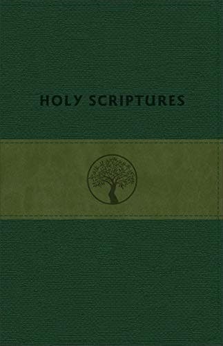 Cover of TLV Personal Size Giant Print Reference, Holy Scriptures, Grove/Olive LeatherTouch