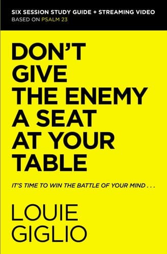 Cover of Don't Give the Enemy a Seat at Your Table Study Guide Plus Streaming Video