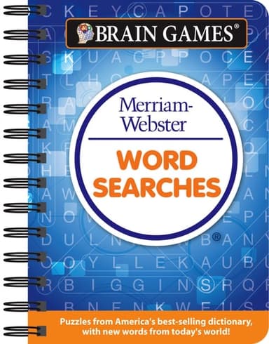 Cover of Mini Brain Games Merriam-Webster Word Searches