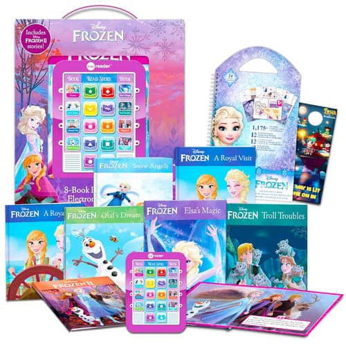 Cover of Disney Frozen Read along Sound Book Set - Bundle with Deluxe Frozen Book Set with 8 Storybooks with Sound Buttons Plus Stickers and Door Hanger