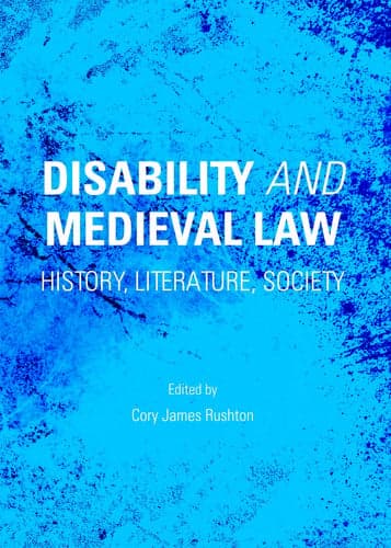 Cover of Disability and medieval law