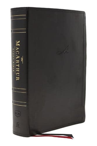 Cover of Nkjv, Macarthur Study Bible, 2nd Edition, Leathersoft, Black, Indexed, Comfort Print