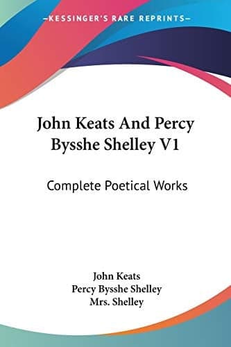 Cover of The poetical works of Coleridge, Shelley, and Keats
