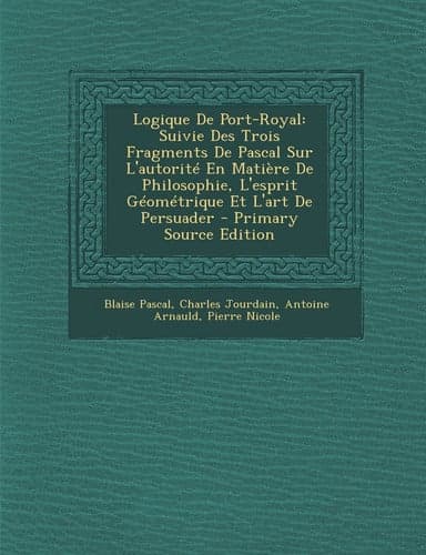 Cover of Logique de Port-Royal