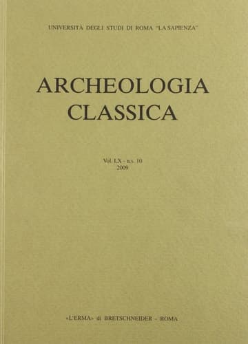 Cover of Archeologia Classica 2009 Vol60, Ns 10