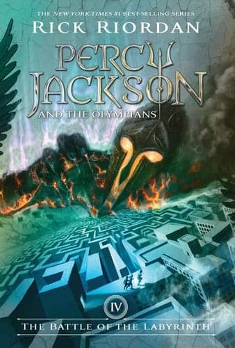 Cover of The Percy Jackson and the Olympians, Book Four: Battle of the Labyrinth