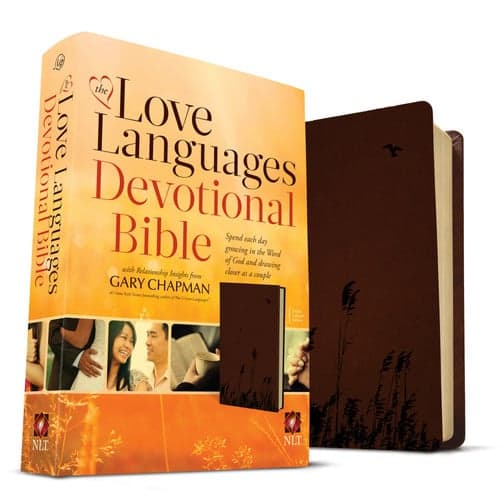 Cover of Love Languages Devotional Bible, Soft Touch Edition