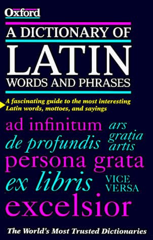 Cover of Dictionary of Latin Words and Phrases