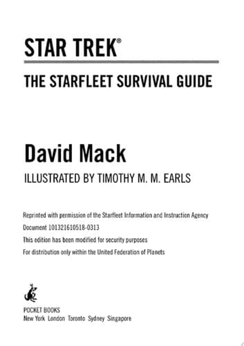 Cover of Starfleet Survival Guide