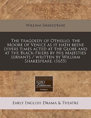Cover of The Tragoedy of Othello, the Moore of Venice
