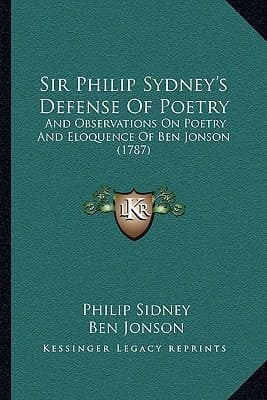 Cover of Sir Philip Sydney's Defense of poetry