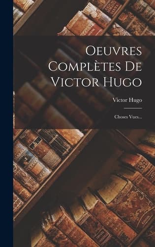 Cover of Choses Vues